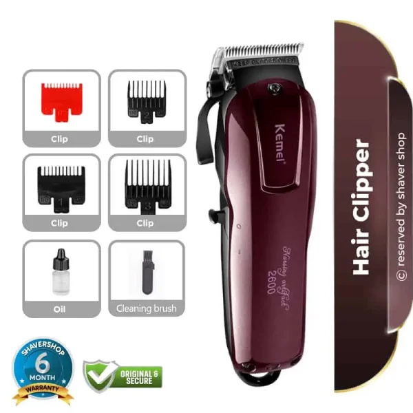 Kemei KM-2600 Professional AC/DC Cordless Electric Hair Clipper